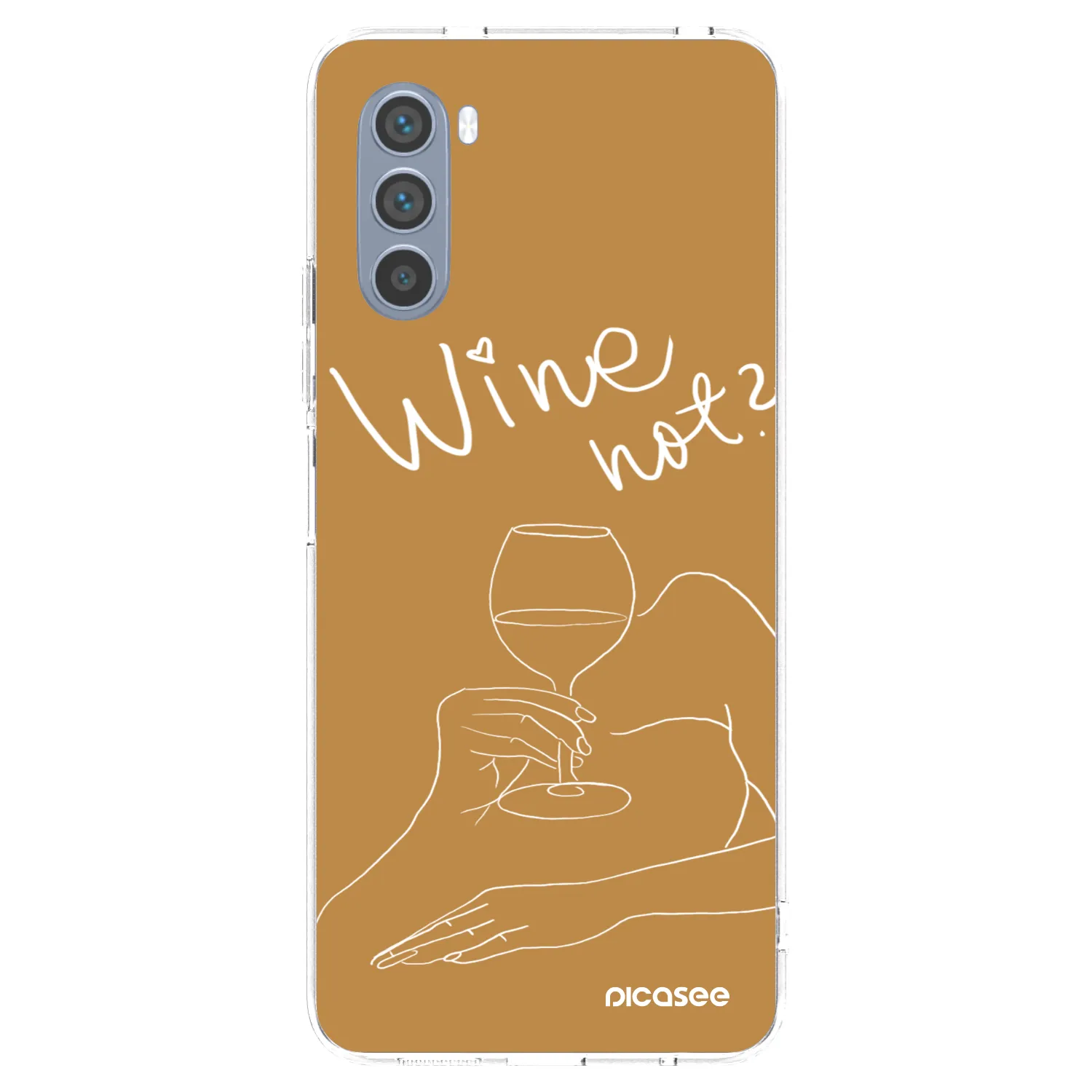 Picasee Motorola Moto G62 Hülle - Transparentes Silikon - Wine not