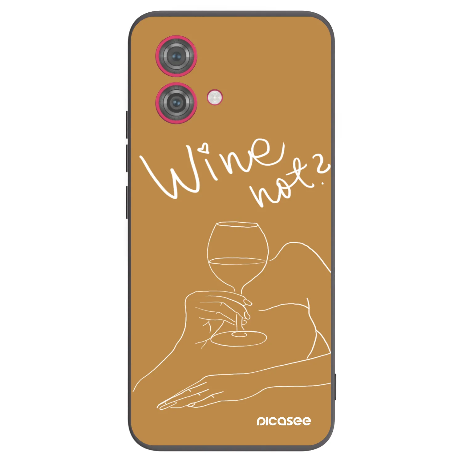 Picasee Motorola Moto G84 5G Hülle - Schwarzes Silikon - Wine not