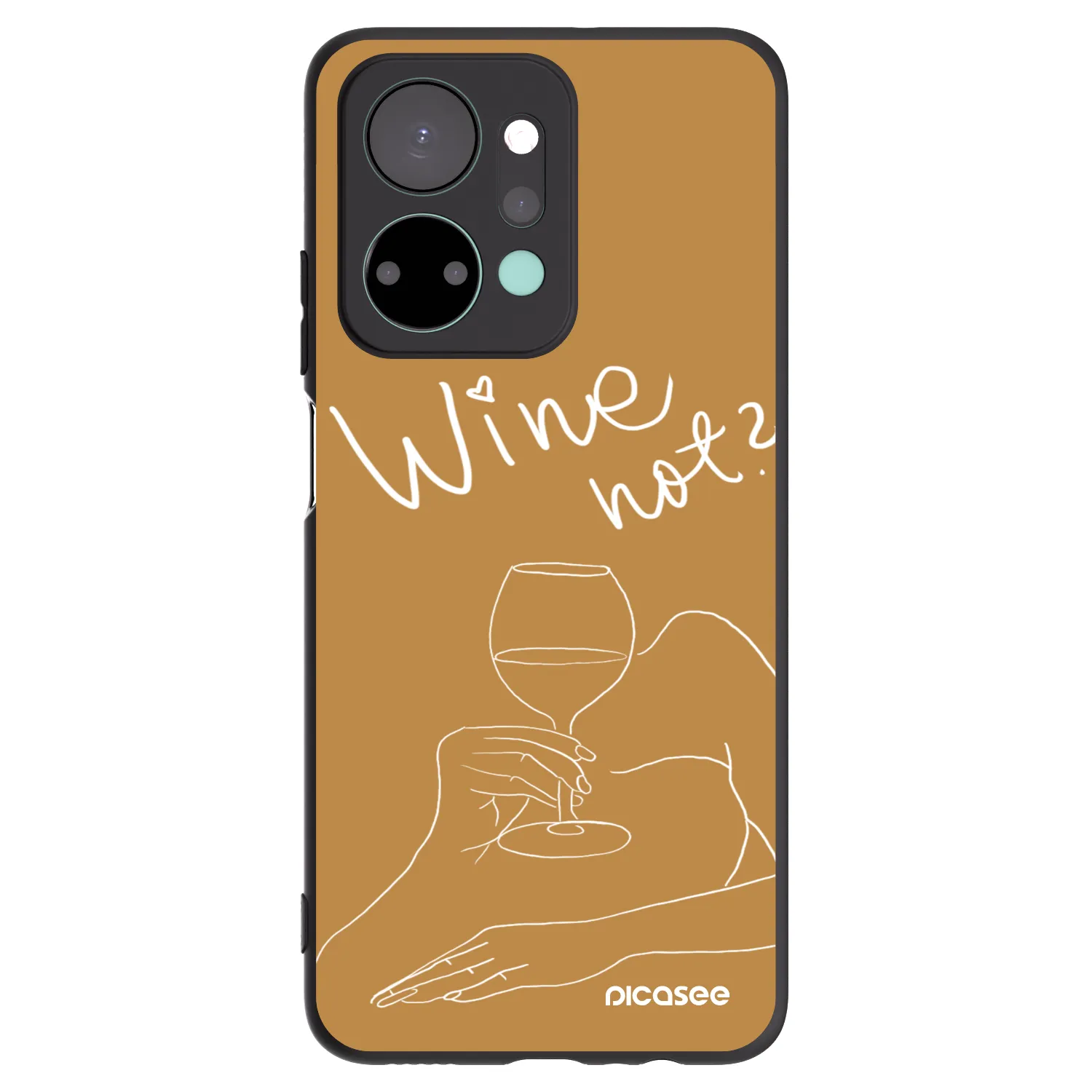 Picasee Honor X7a Hülle - Schwarzes Silikon - Wine not