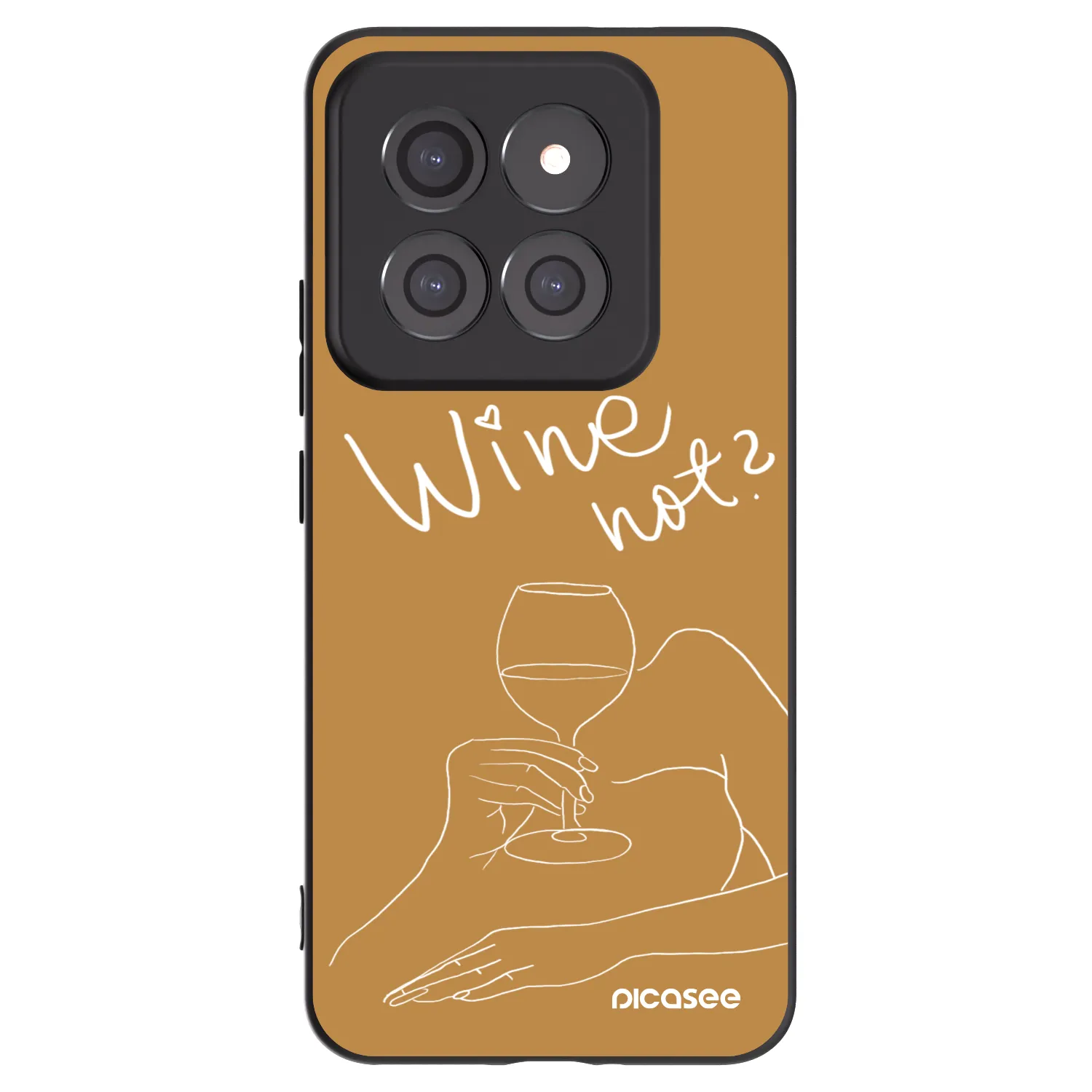 Picasee Xiaomi 14 Pro Hülle - Schwarzes Silikon - Wine not