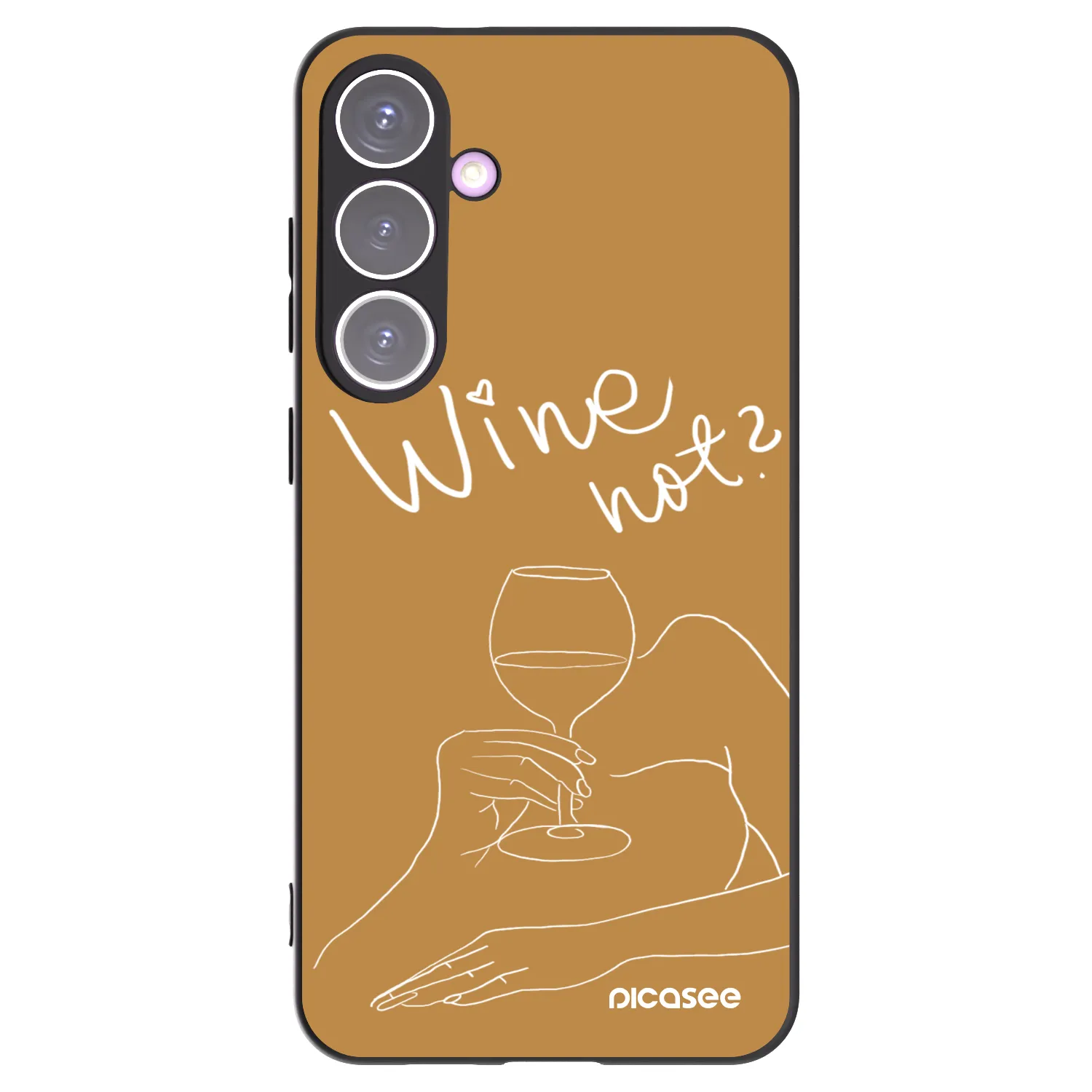 Picasee Samsung Galaxy S24+ S926B 5G Hülle - Schwarzes Silikon - Wine not