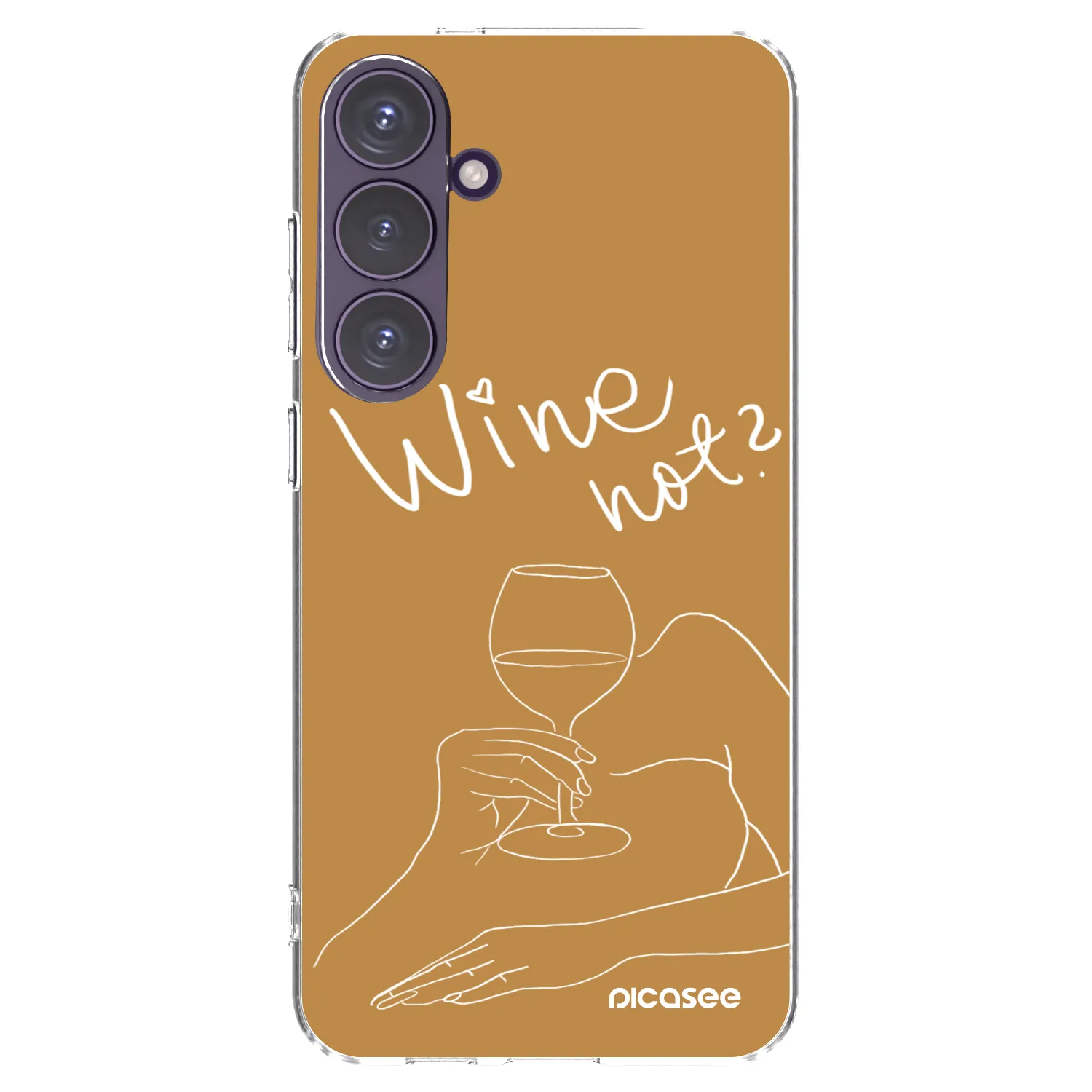 Picasee Samsung Galaxy S24+ S926B 5G Hülle - Transparentes Silikon - Wine not