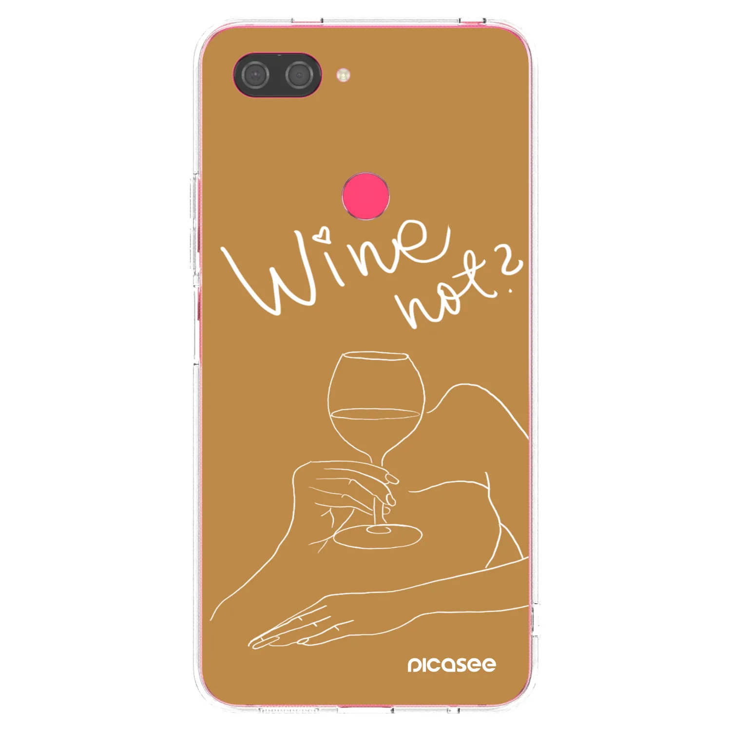Picasee Xiaomi Mi 8 Lite Hülle - Transparentes Silikon - Wine not