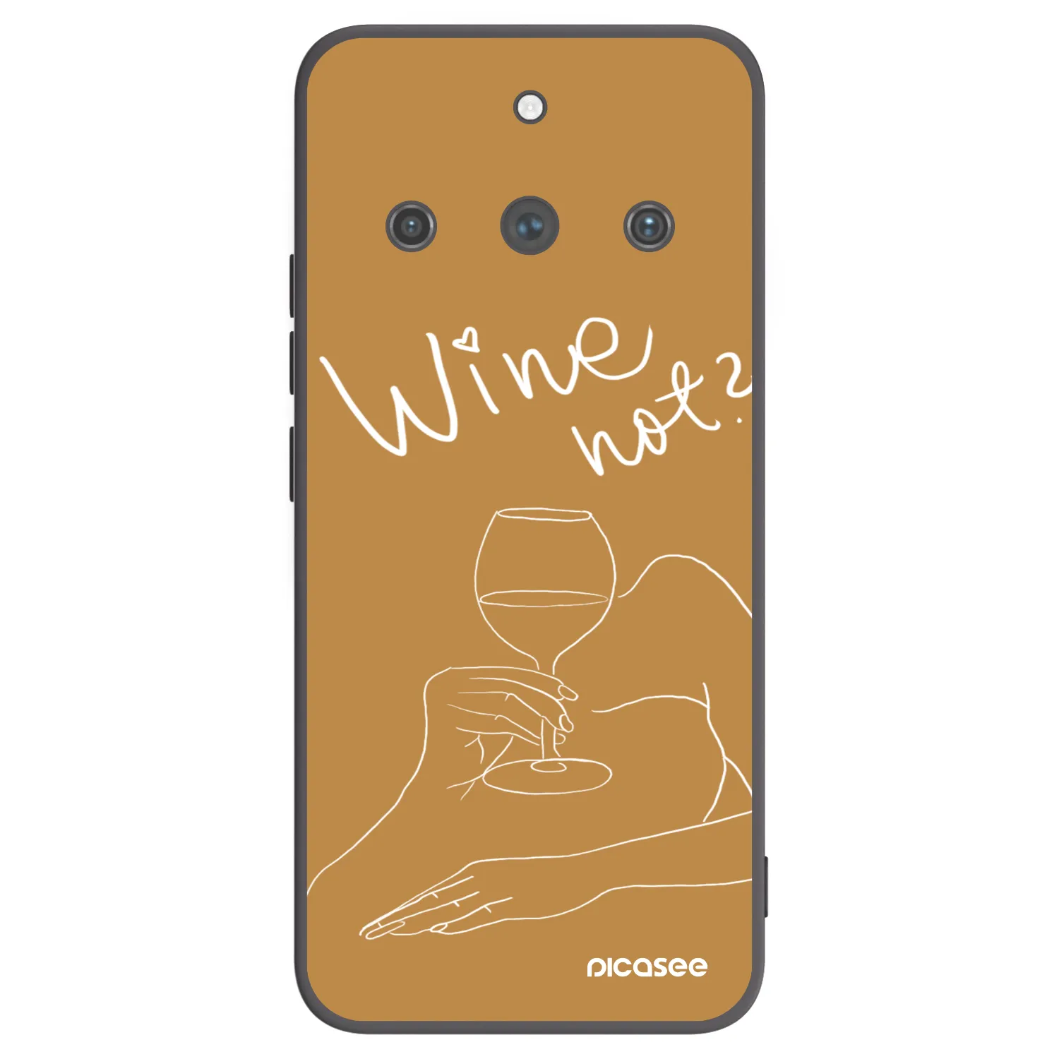 Picasee Realme 11 Pro+ Hülle - Schwarzes Silikon - Wine not