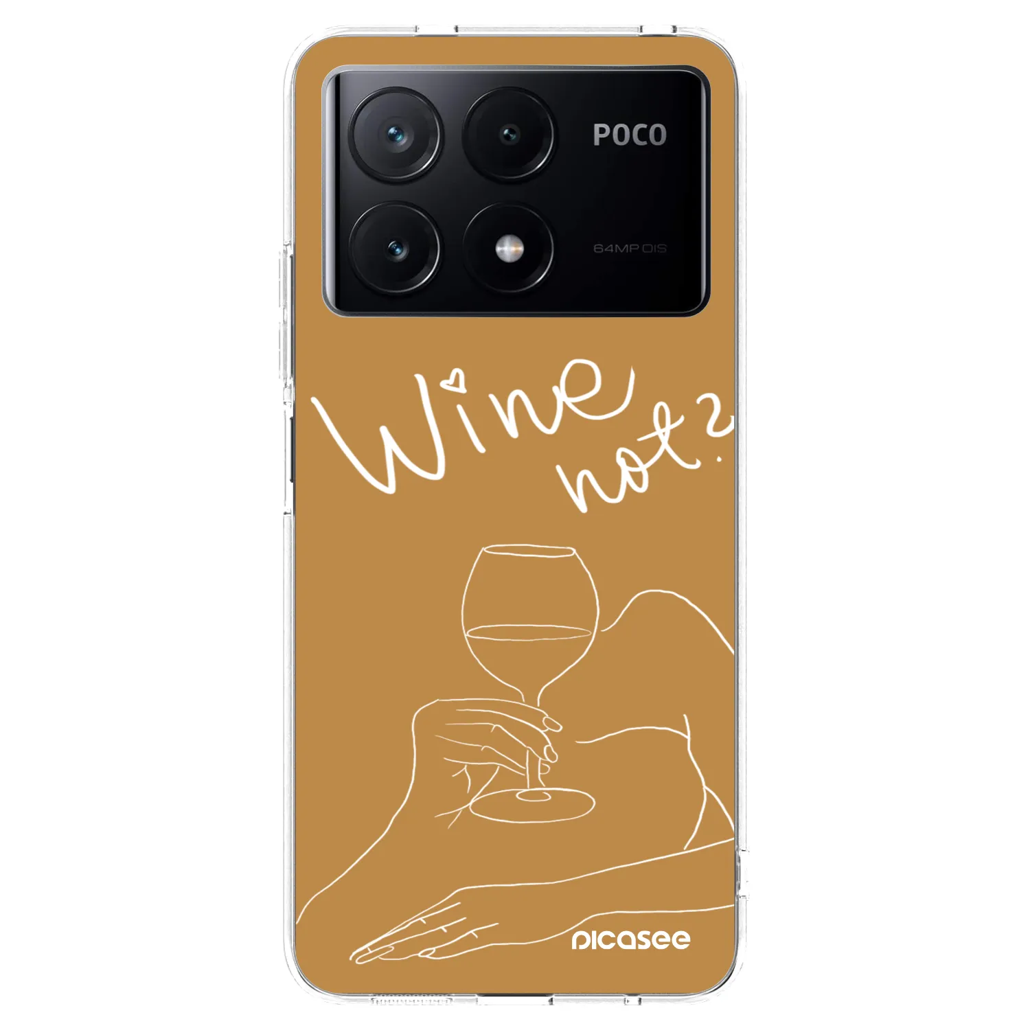 Picasee Xiaomi Poco X6 Pro Hülle - Transparentes Silikon - Wine not