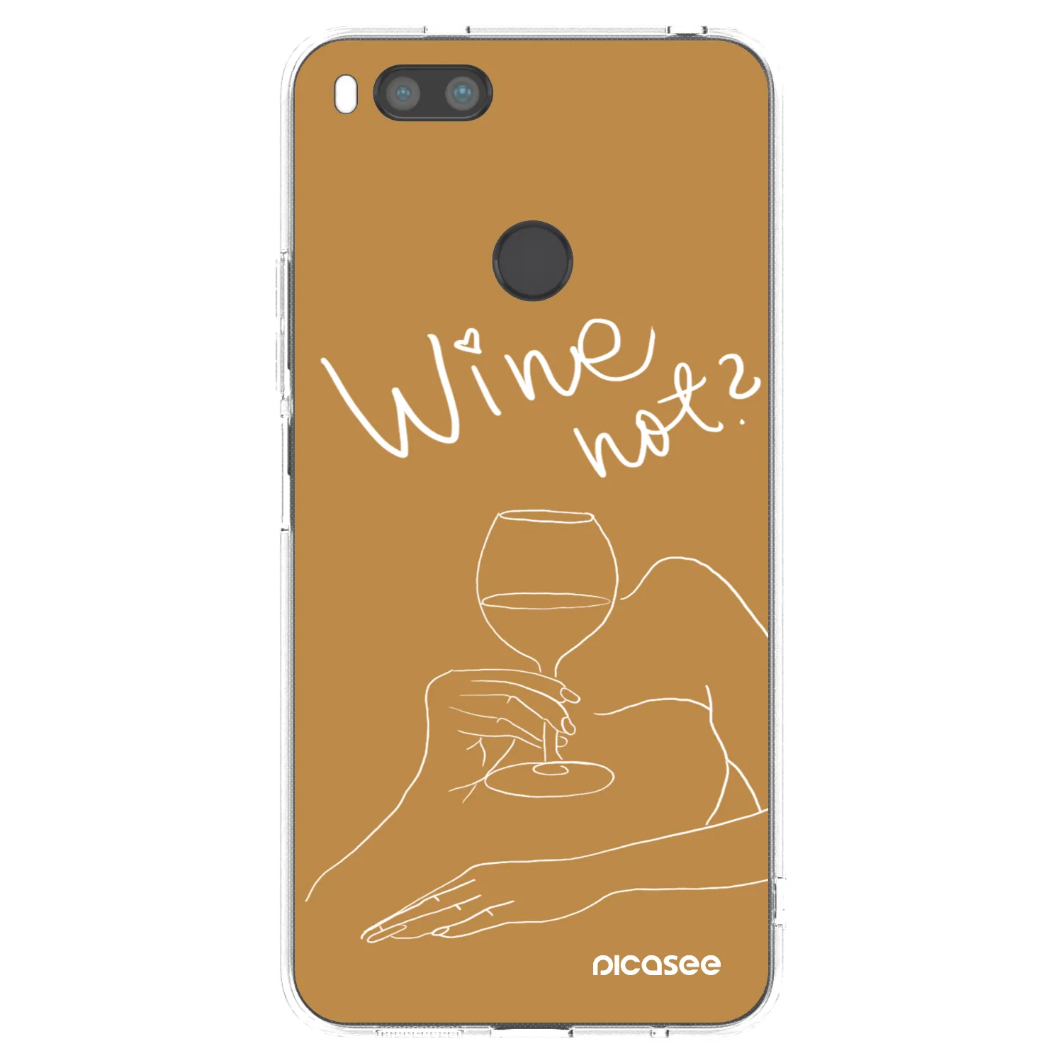 Picasee Xiaomi Mi A1 Global Hülle - Transparentes Silikon - Wine not