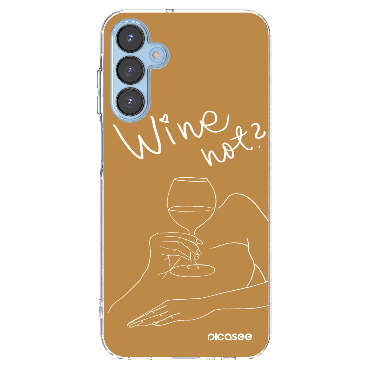 Picasee Samsung Galaxy A15 A156B 5G Hülle - Transparentes Silikon - Wine not