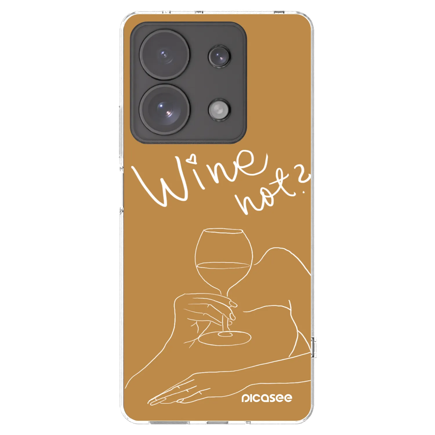 Picasee Xiaomi Redmi Note 13 Pro 4G Hülle - Transparentes Silikon - Wine not
