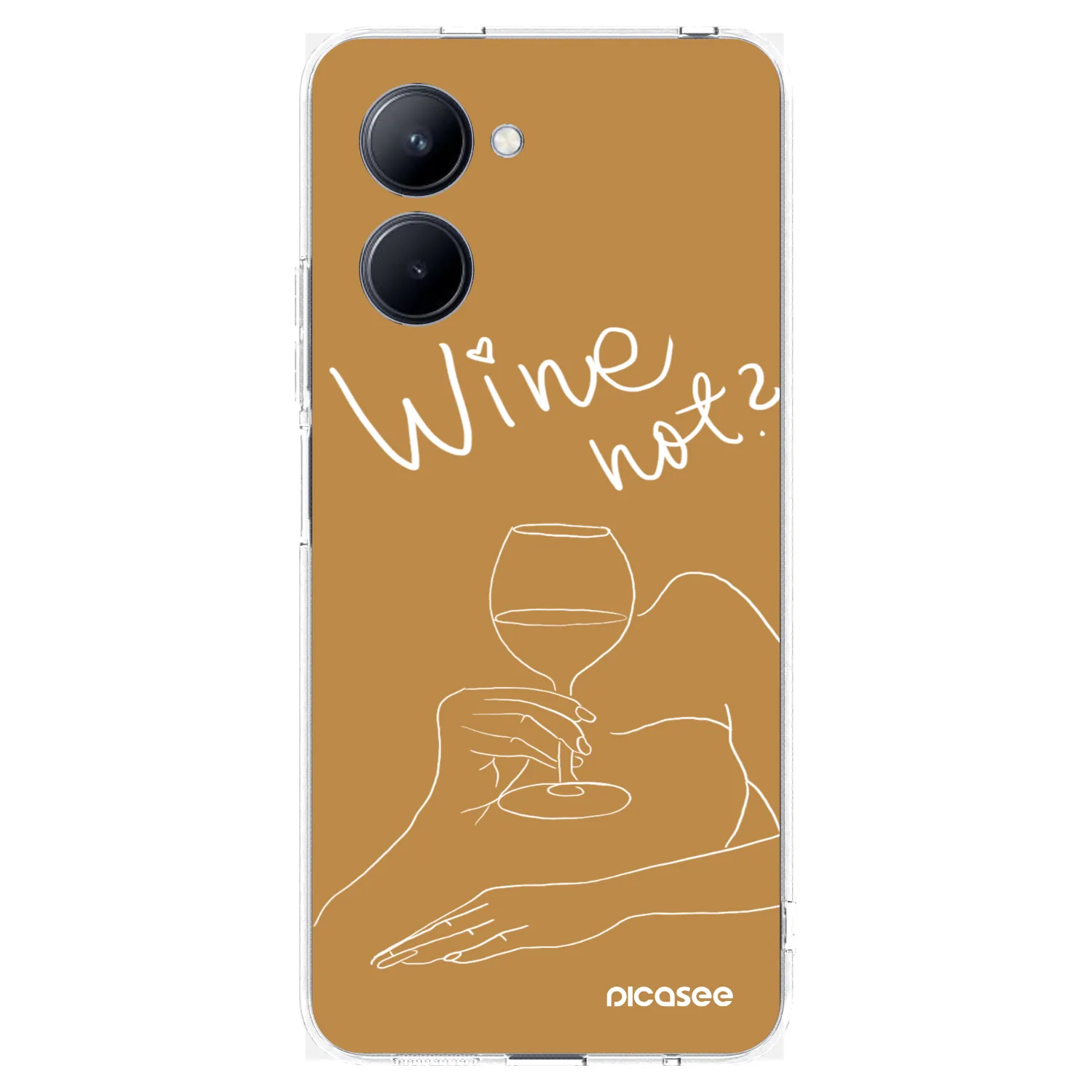 Picasee Realme C33 (2023) Hülle - Transparentes Silikon - Wine not