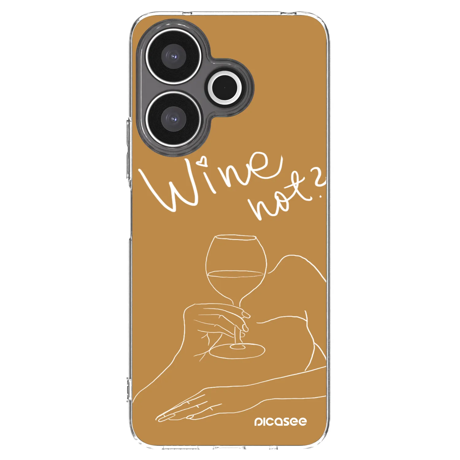 Picasee Xiaomi Redmi 13 4G Hülle - Transparentes Silikon - Wine not