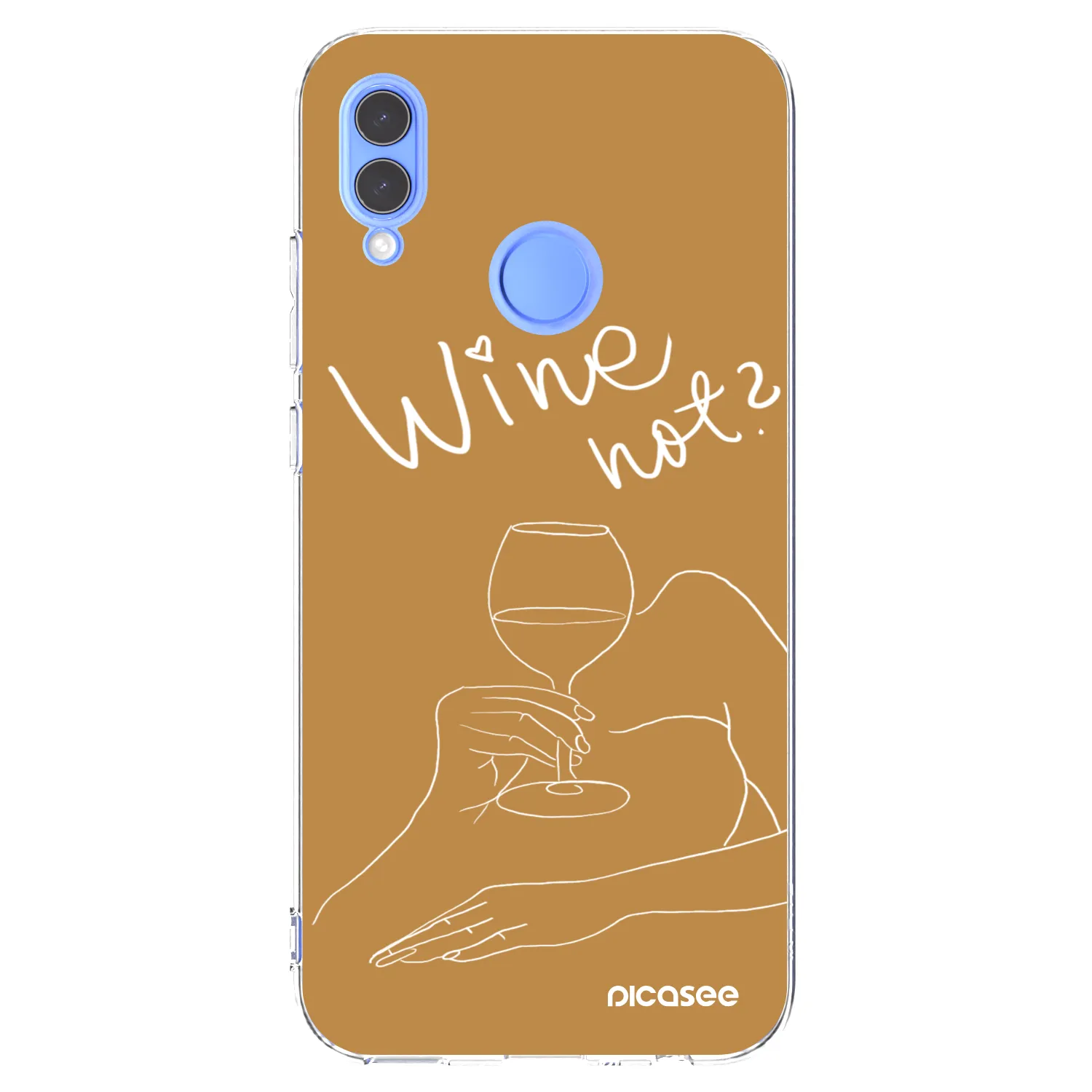 Picasee Honor 10 Lite Hülle - Transparentes Silikon - Wine not