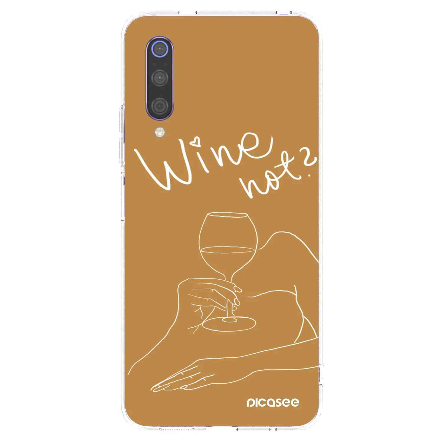 Picasee Xiaomi Mi 9 Hülle - Transparentes Silikon - Wine not