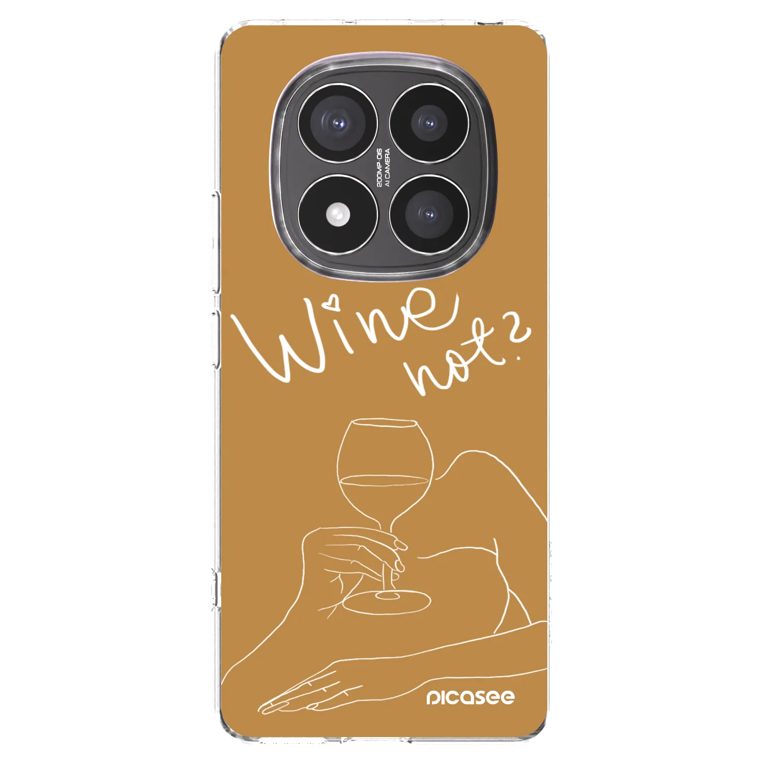 Picasee Xiaomi Redmi Note 14 Pro+ 5G Hülle - Transparentes Silikon - Wine not