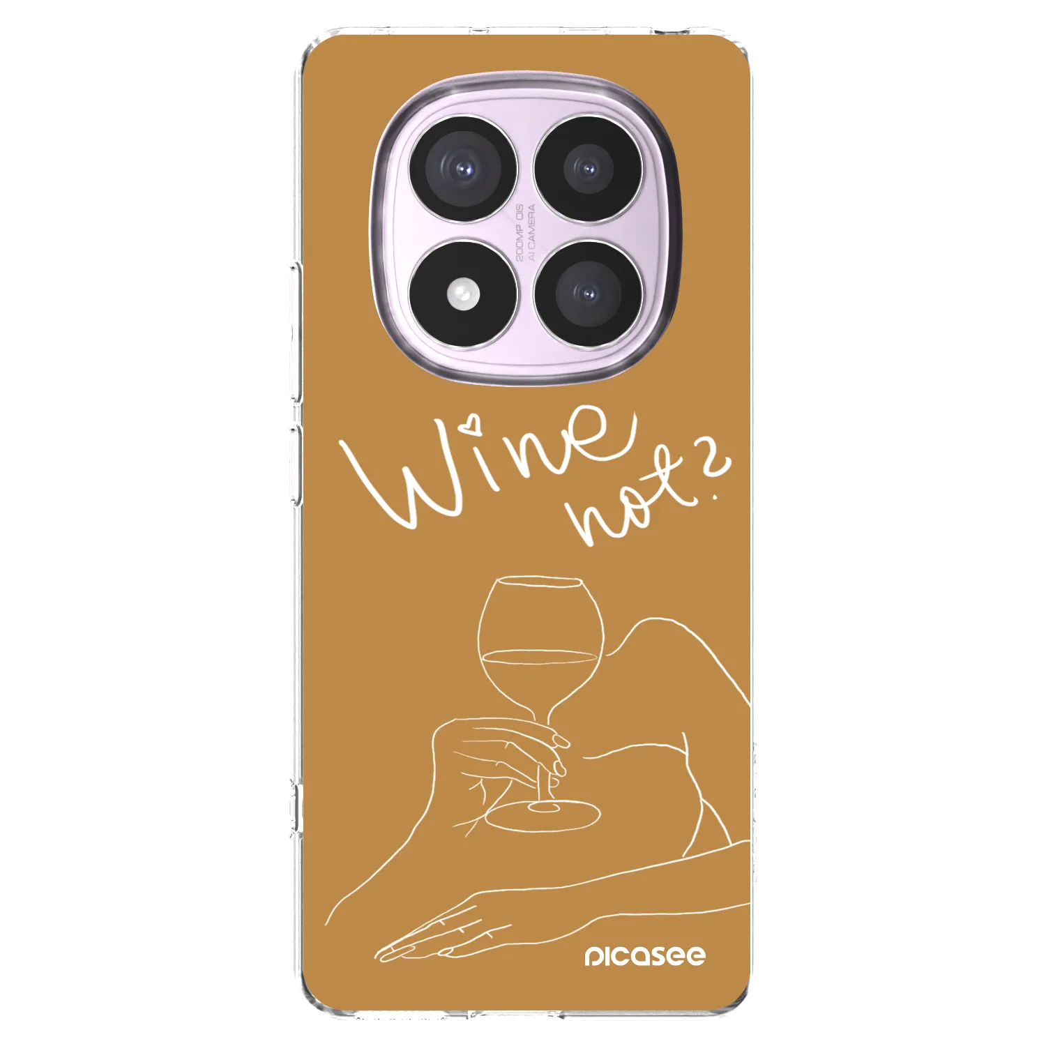Picasee Xiaomi Redmi Note 14 Pro 5G Hülle - Transparentes Silikon - Wine not
