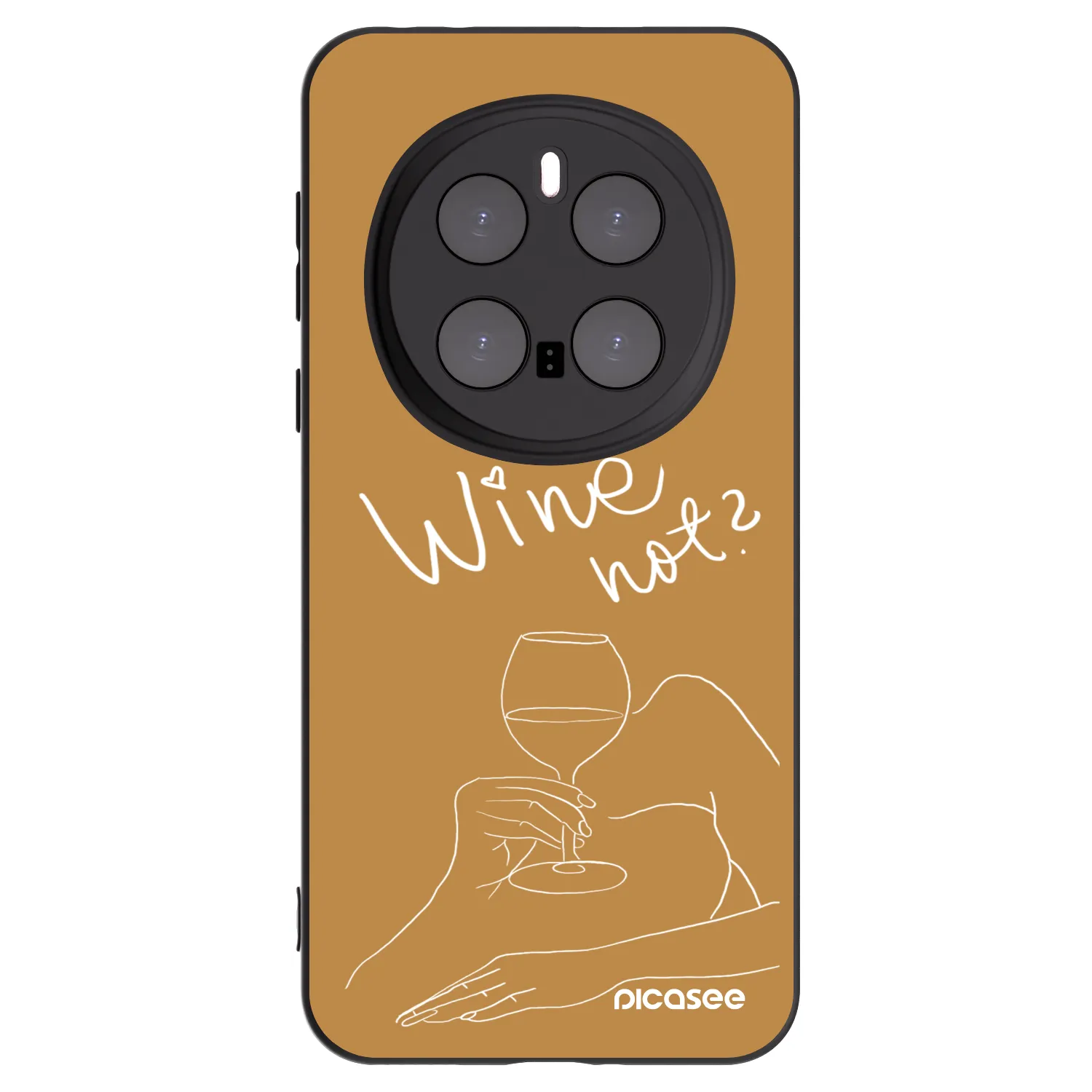 Picasee Honor Magic7 Pro 5G Hülle - Schwarzes Silikon - Wine not