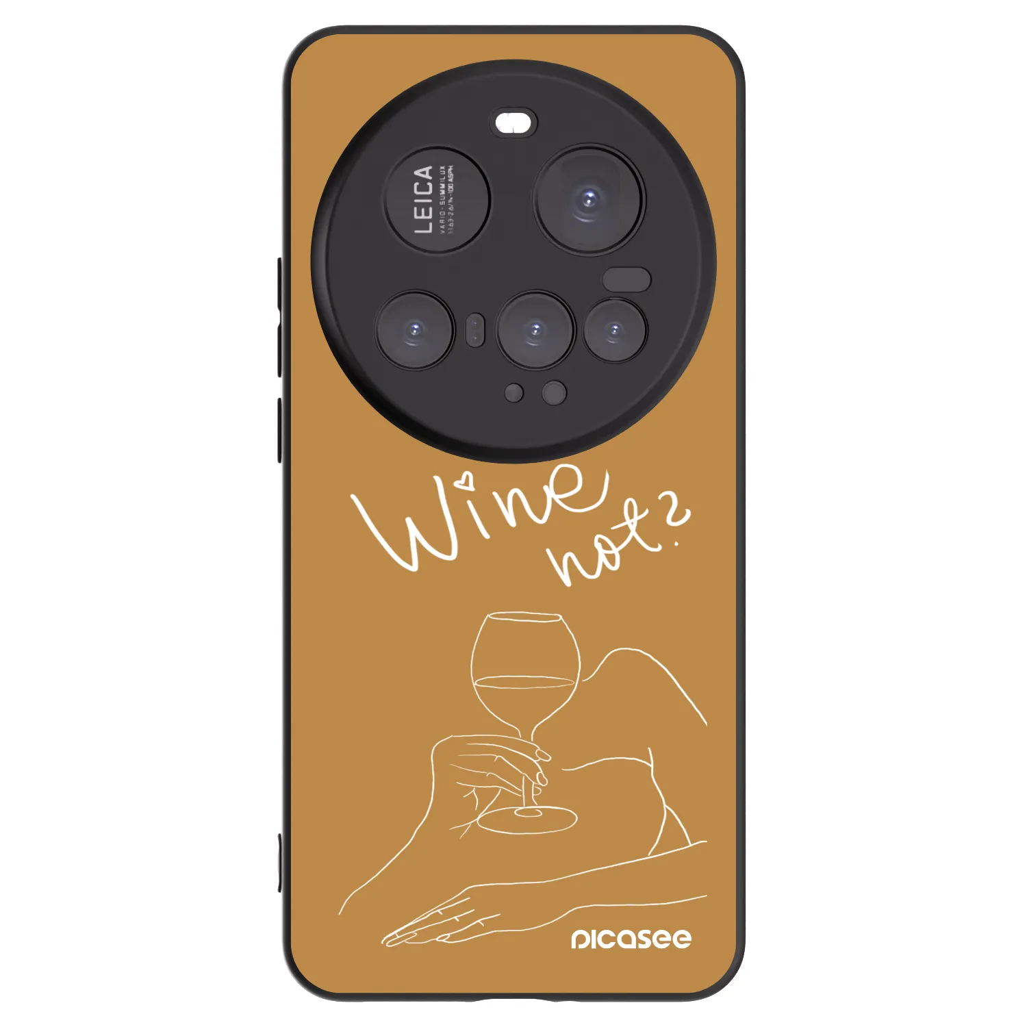 Picasee Xiaomi 15 Ultra Hülle - Schwarzes Silikon - Wine not