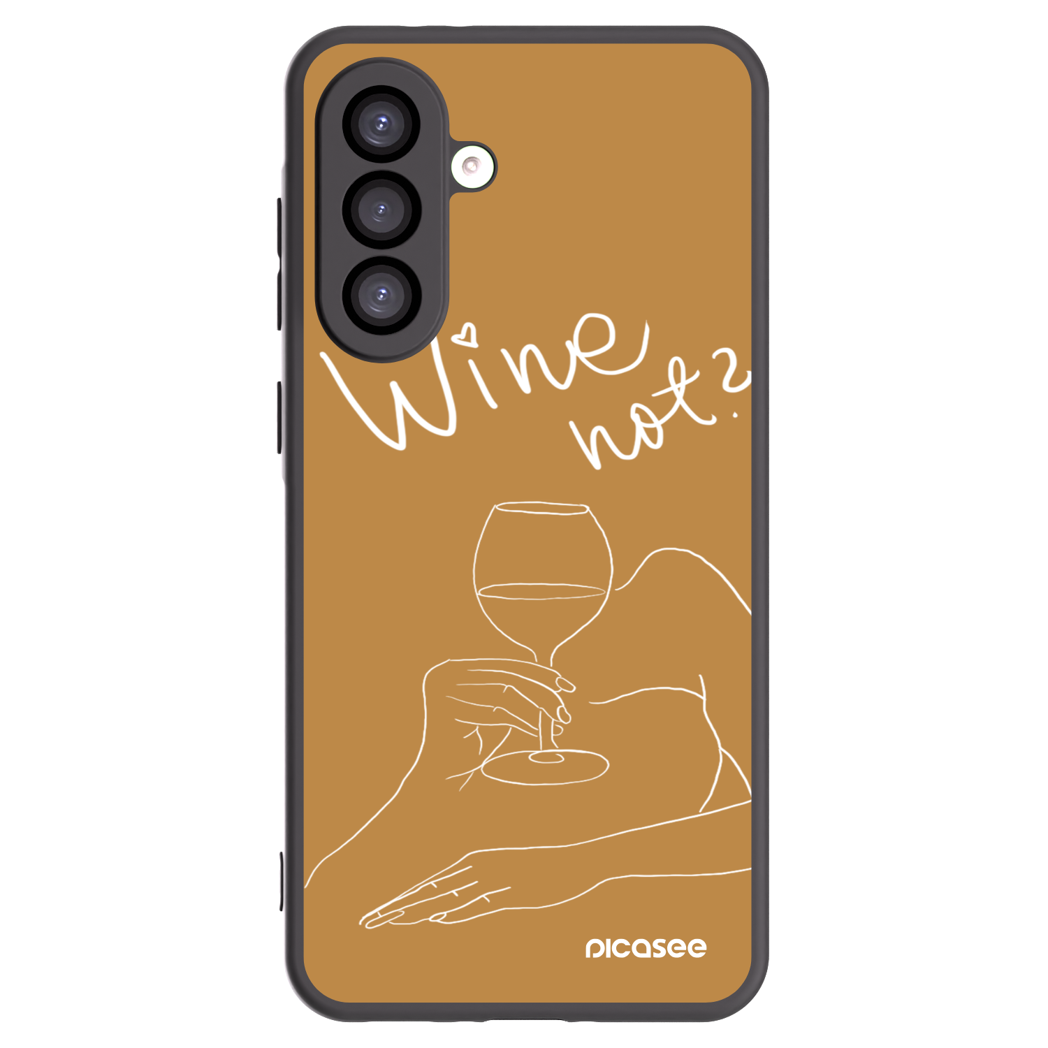 Picasee Samsung Galaxy A26 5G A266B Hülle - Schwarzes Silikon - Wine not