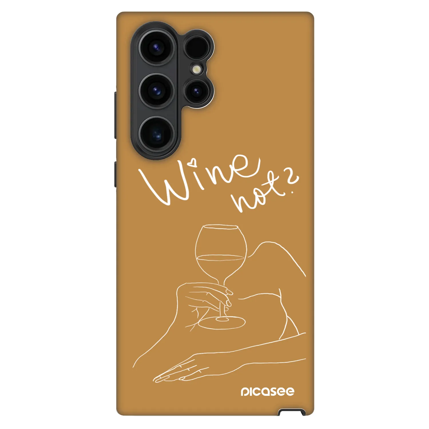 Picasee Fashion Case für Samsung Galaxy S23 Ultra 5G - Wine not