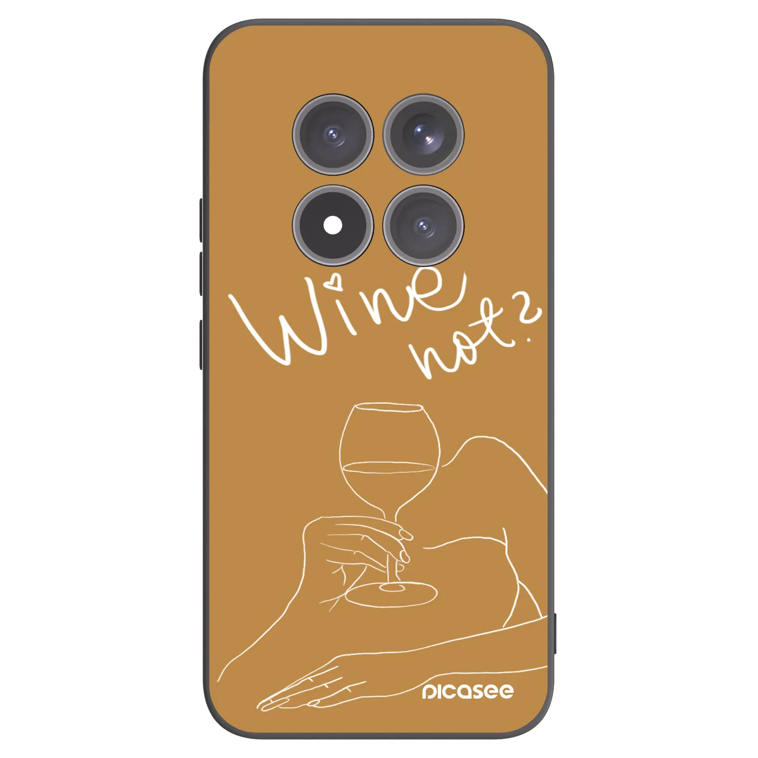 Picasee Xiaomi Redmi Note 15 Pro+ Hülle - Schwarzes Silikon - Wine not