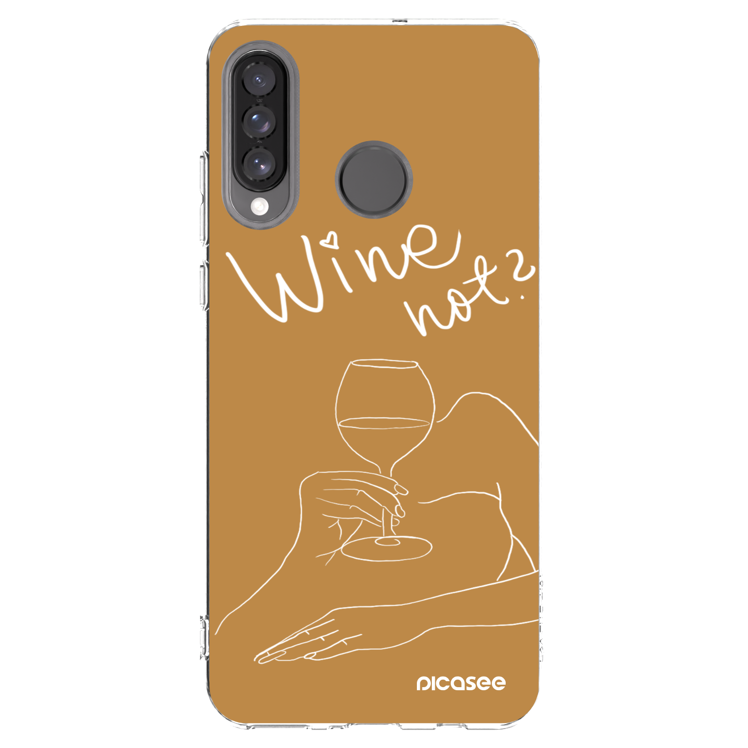 Picasee Huawei P30 Lite Hülle - Transparentes Silikon - Wine not