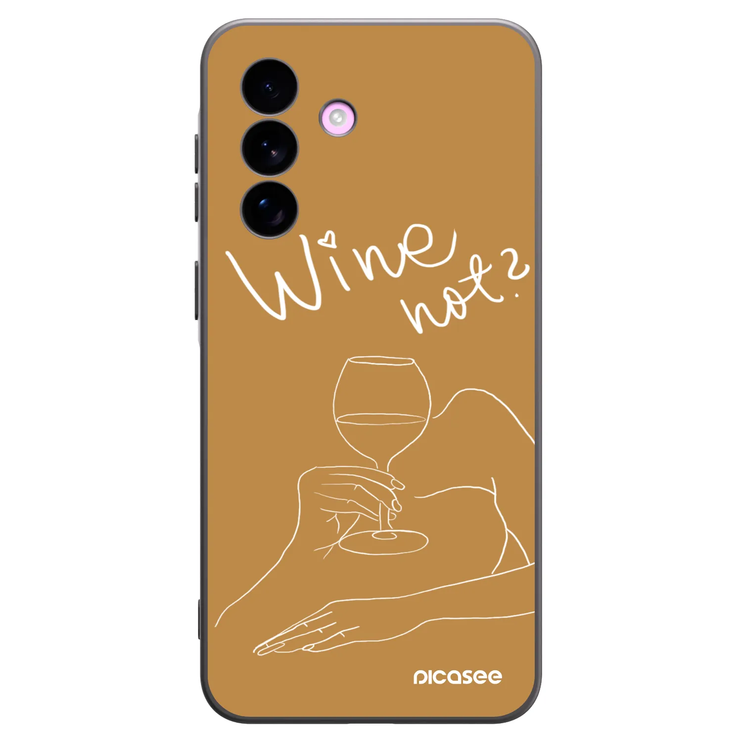 Picasee Samsung Galaxy A57 5G Hülle - Schwarzes Silikon - Wine not