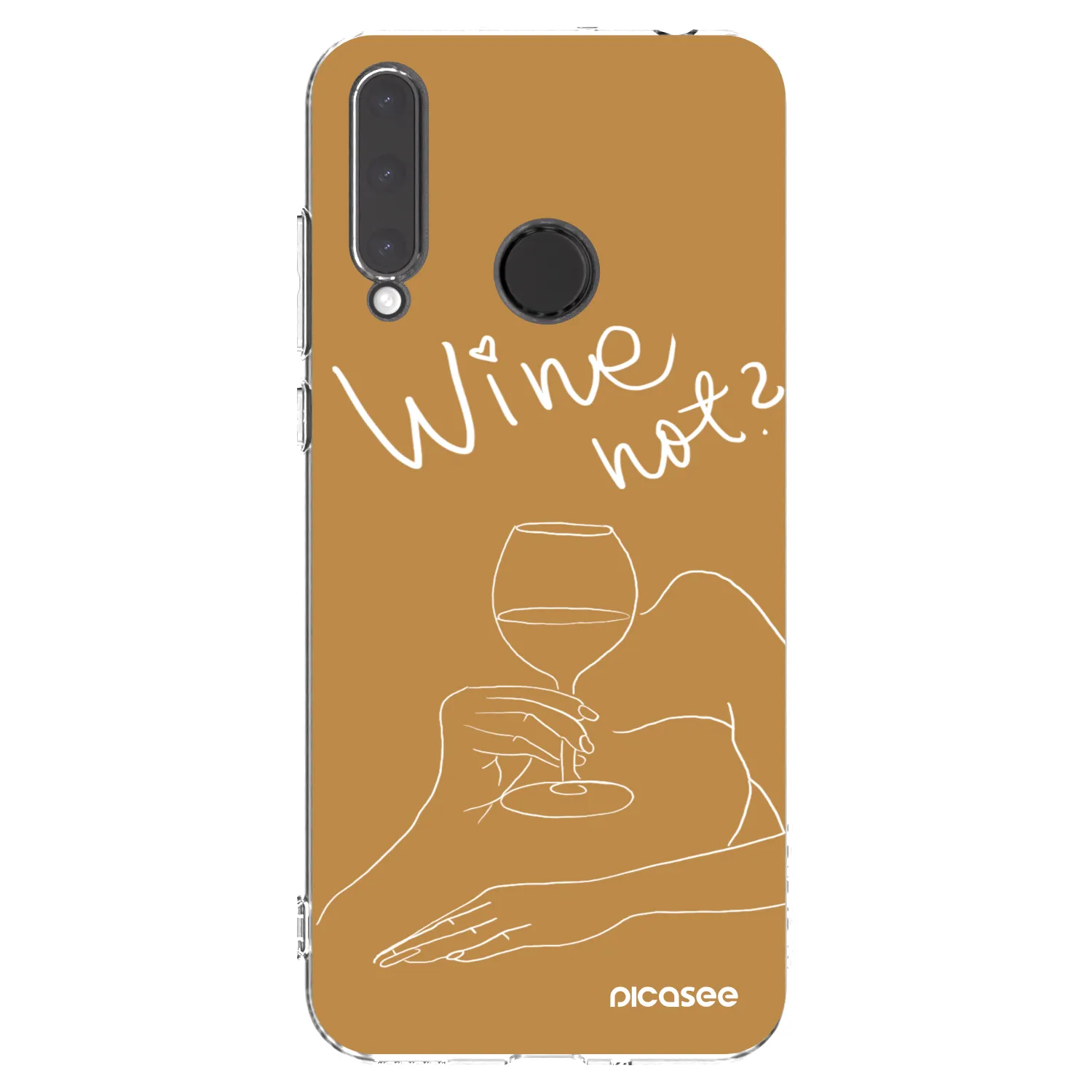 Picasee Honor 20 Lite Hülle - Transparentes Silikon - Wine not