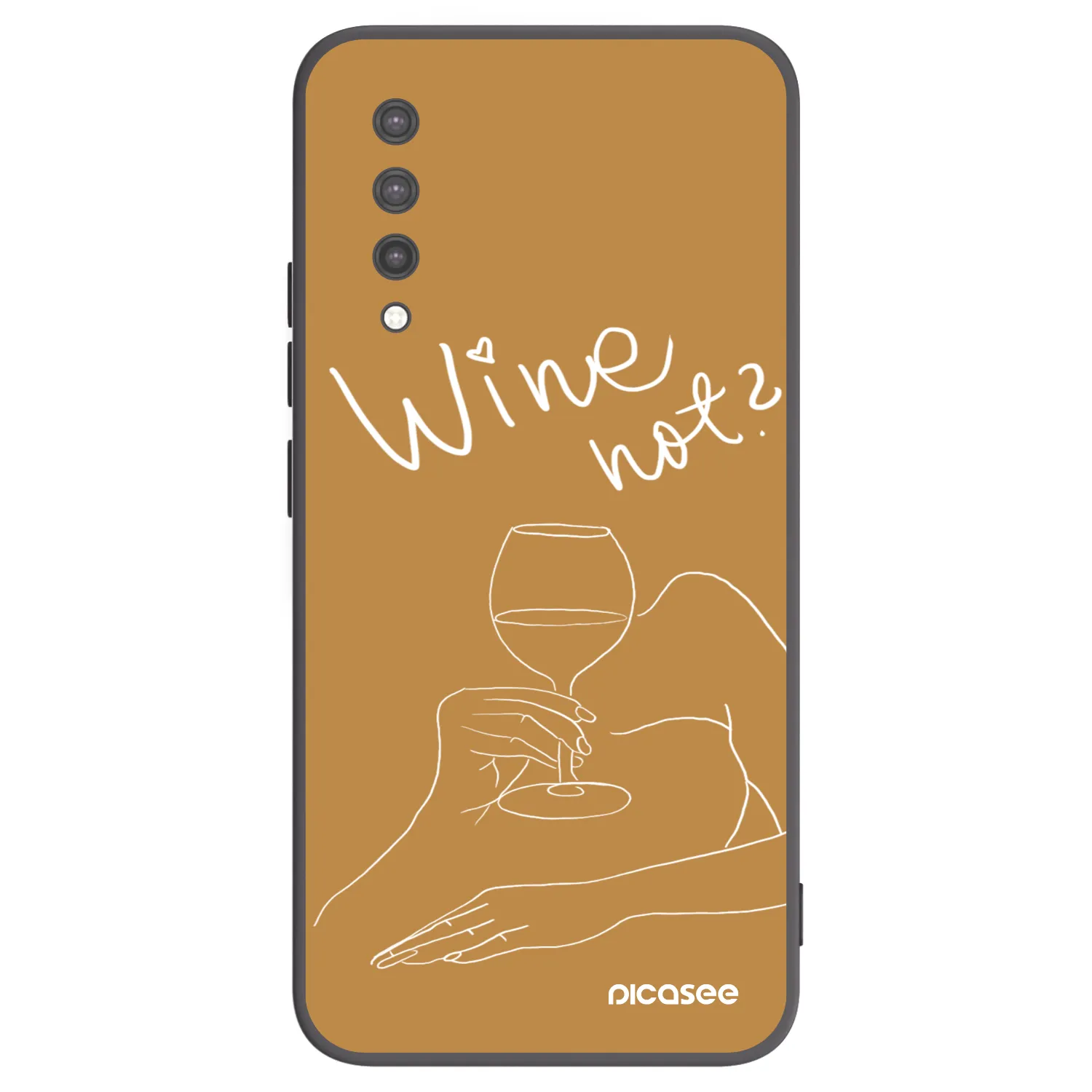 Picasee Xiaomi Mi 9 Lite Hülle - Schwarzes Silikon - Wine not