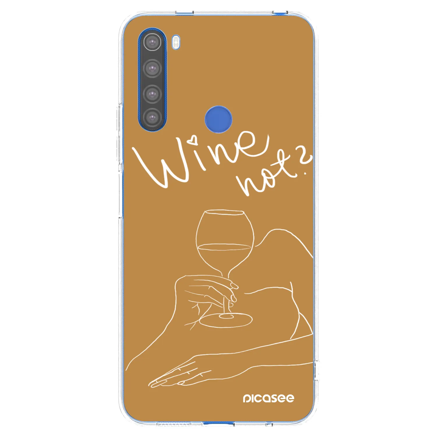 Picasee Xiaomi Redmi Note 8T Hülle - Transparentes Silikon - Wine not