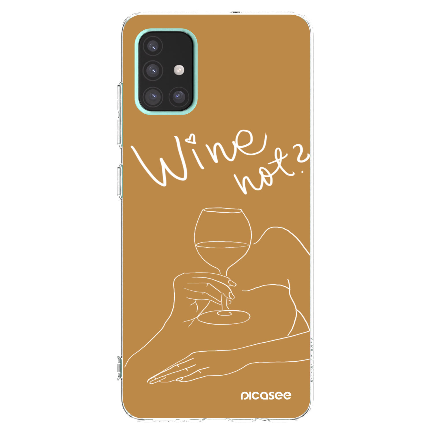 Picasee Samsung Galaxy A51 A515F Hülle - Transparentes Silikon - Wine not