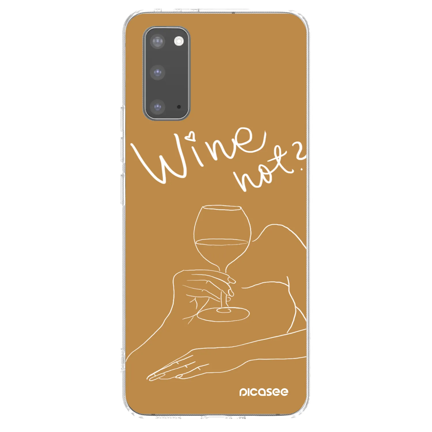 Picasee Samsung Galaxy S20 G980F Hülle - Transparentes Silikon - Wine not