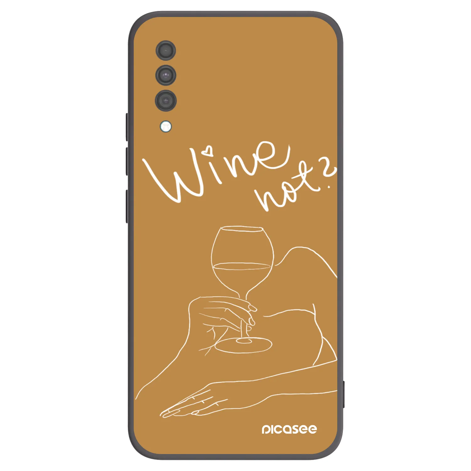 Picasee Samsung Galaxy A30s A307F Hülle - Schwarzes Silikon - Wine not