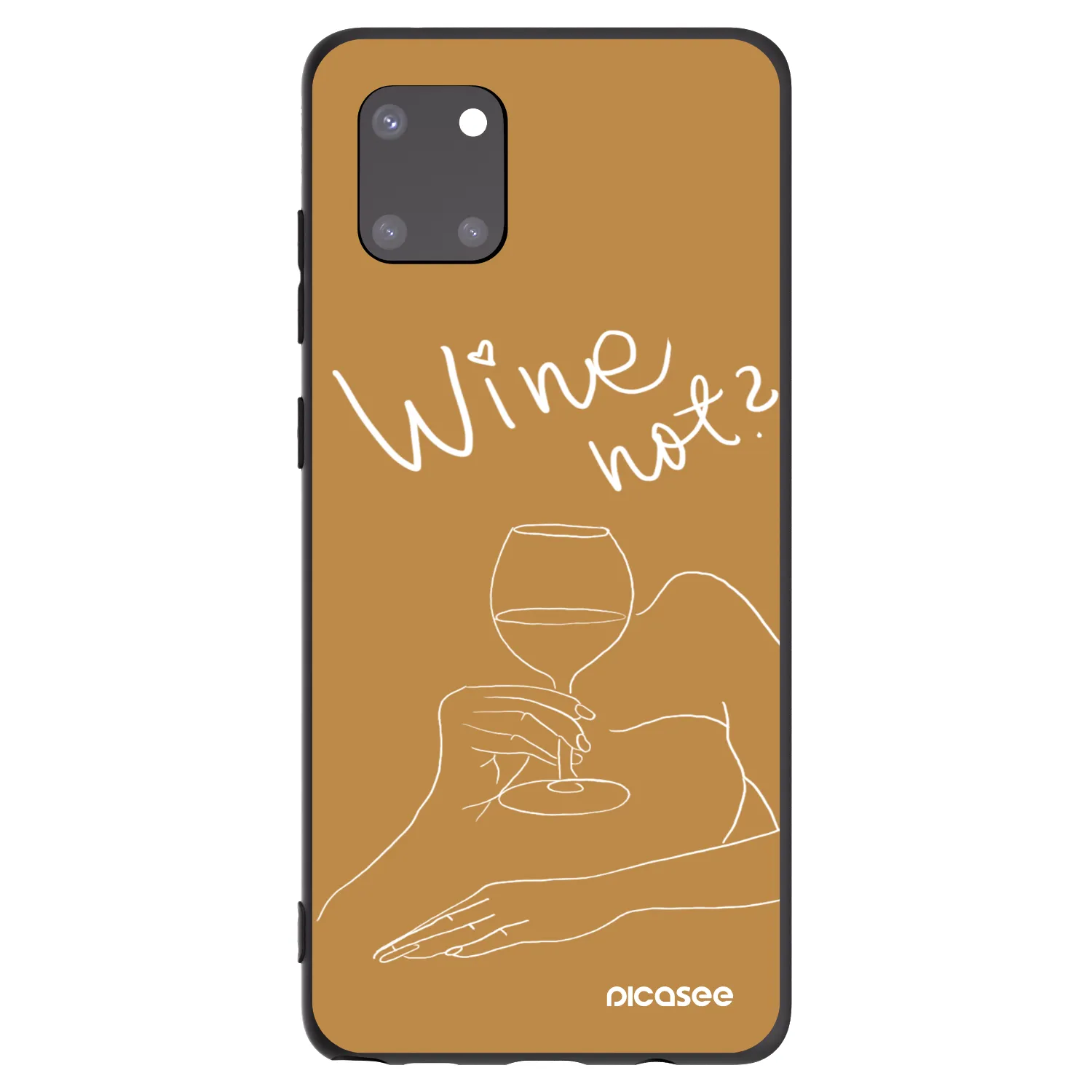 Picasee Samsung Galaxy Note 10 Lite N770F Hülle - Schwarzes Silikon - Wine not
