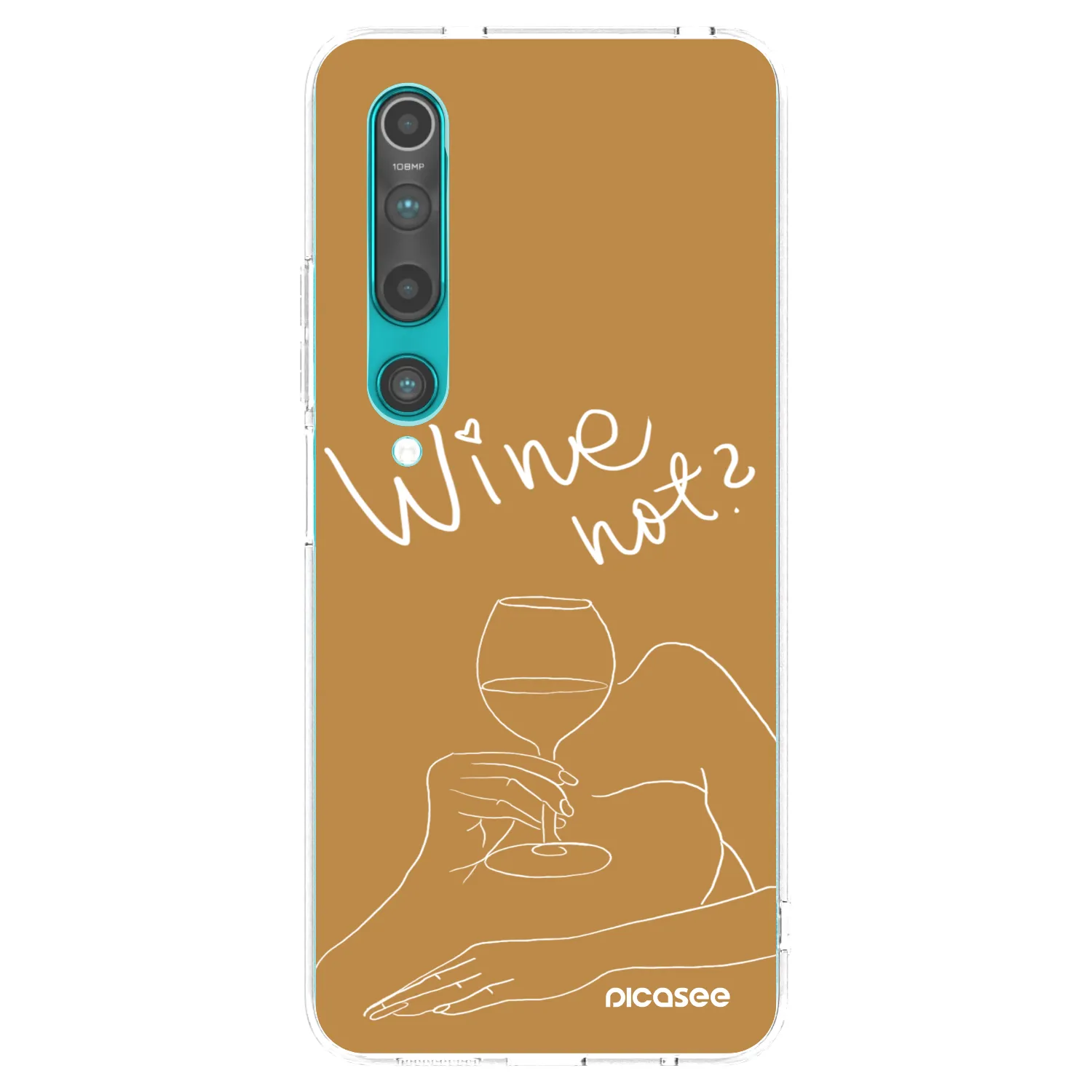 Picasee Xiaomi Mi 10 Hülle - Transparentes Silikon - Wine not