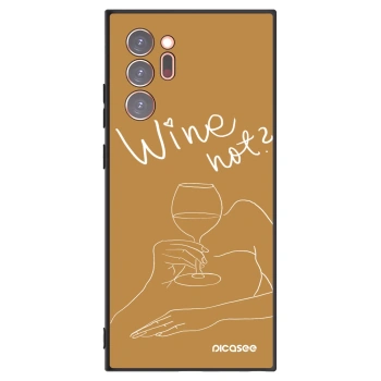 Picasee Samsung Galaxy Note 20 Ultra Hülle - Schwarzes Silikon - Wine not