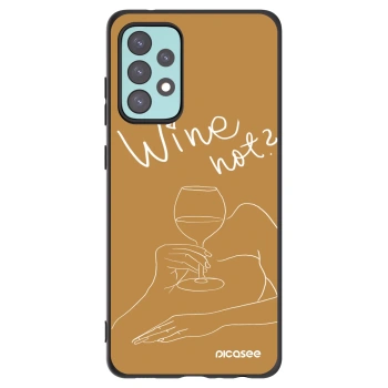 Picasee Samsung Galaxy A72 A725F Hülle - Schwarzes Silikon - Wine not