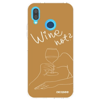 Picasee Huawei P20 Lite Hülle - Transparentes Silikon - Wine not