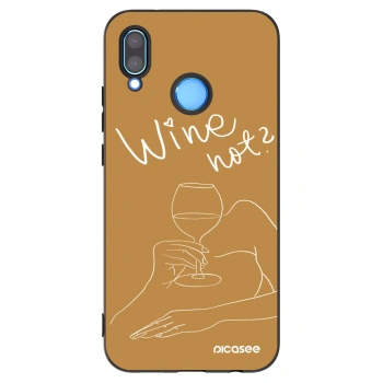 Picasee Huawei P20 Lite Hülle - Schwarzes Silikon - Wine not