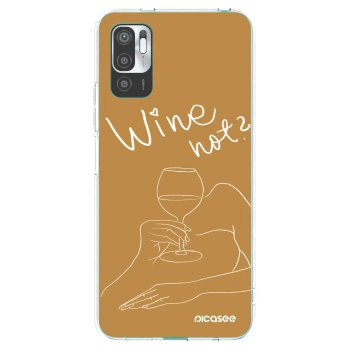 Picasee Xiaomi Redmi Note 10 5G Hülle - Transparentes Silikon - Wine not