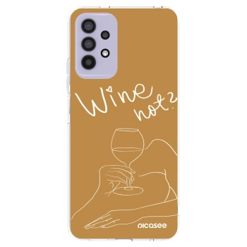 Picasee Samsung Galaxy A32 4G SM-A325F Hülle - Transparentes Silikon - Wine not