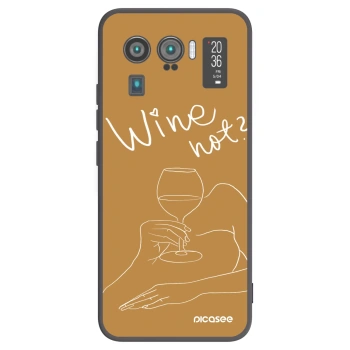 Picasee Xiaomi Mi 11 Ultra Hülle - Schwarzes Silikon - Wine not