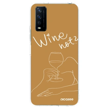 Picasee Vivo Y11s Hülle - Transparentes Silikon - Wine not