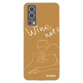 Picasee Vivo Y72 5G Hülle - Transparentes Silikon - Wine not
