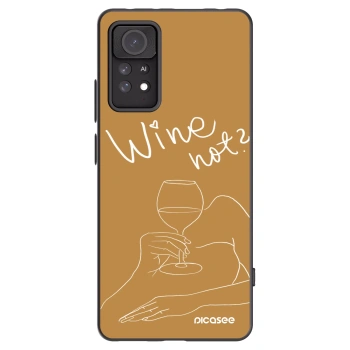 Picasee Xiaomi Redmi Note 11 Pro Hülle - Schwarzes Silikon - Wine not