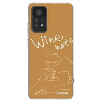 Picasee Xiaomi Redmi Note 11 Pro Hülle - Transparentes Silikon - Wine not