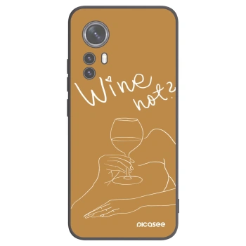 Picasee Xiaomi 12 Hülle - Schwarzes Silikon - Wine not