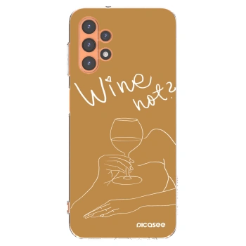Picasee Samsung Galaxy A13 4G A135 Hülle - Transparentes Silikon - Wine not