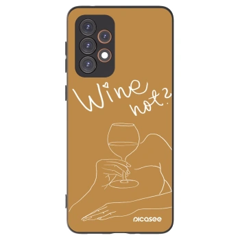 Picasee Samsung Galaxy A33 5G A336 Hülle - Schwarzes Silikon - Wine not