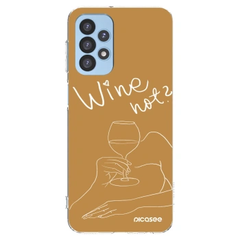 Picasee Samsung Galaxy A23 A235F 4G Hülle - Transparentes Silikon - Wine not