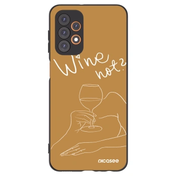 Picasee Samsung Galaxy A23 A236B 5G Hülle - Schwarzes Silikon - Wine not
