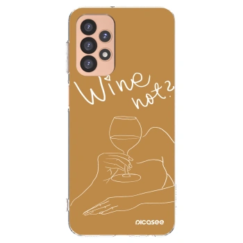 Picasee Samsung Galaxy A23 A236B 5G Hülle - Transparentes Silikon - Wine not